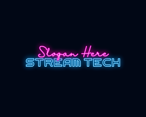 Streamer - Neon Streamer Wordmark logo design