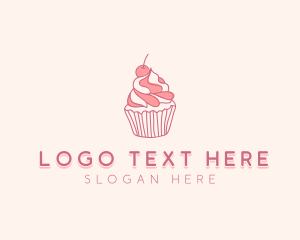 Icing - Cherry Pastry Cupcake logo design