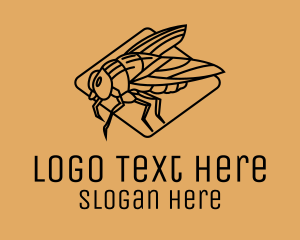 Bee - Fly Insect Bug logo design