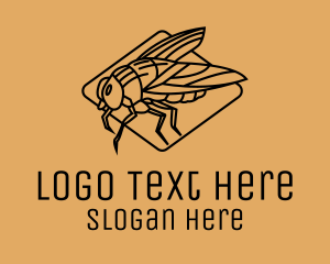 Antennae - Fly Insect Bug logo design