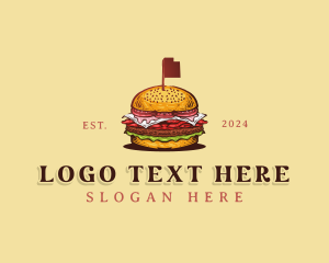 Cider Doughnut - Utah Pastrami Burger logo design