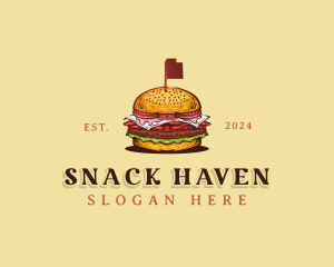 Utah Pastrami Burger logo design