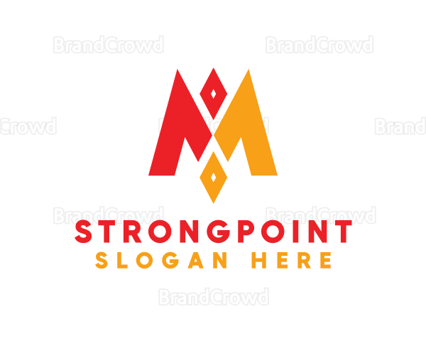 Red Yellow M Diamond Logo