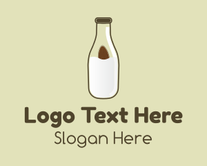 Almond Milk Bottle Logo