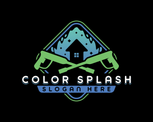 Power Wash Housekeeping  logo design