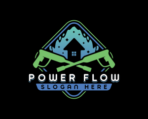 Power Wash Housekeeping  logo design