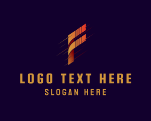 Digital Marketing - Fast Letter F Firm logo design