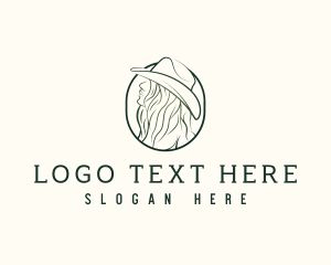 Rodeo - Western Cowgirl Hat logo design