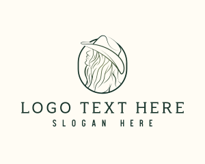 Cowgirl - Western Cowgirl Hat logo design