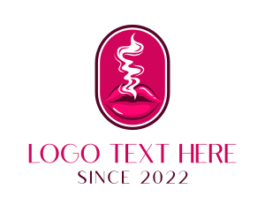 Cigar - Smoking Glossy Lips logo design