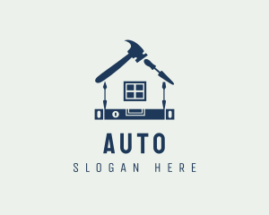 Apartment - House Repair Construction logo design