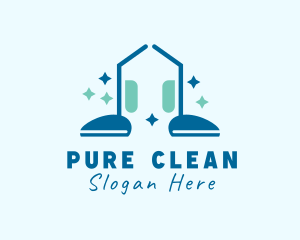 House Cleaning Vacuum logo design