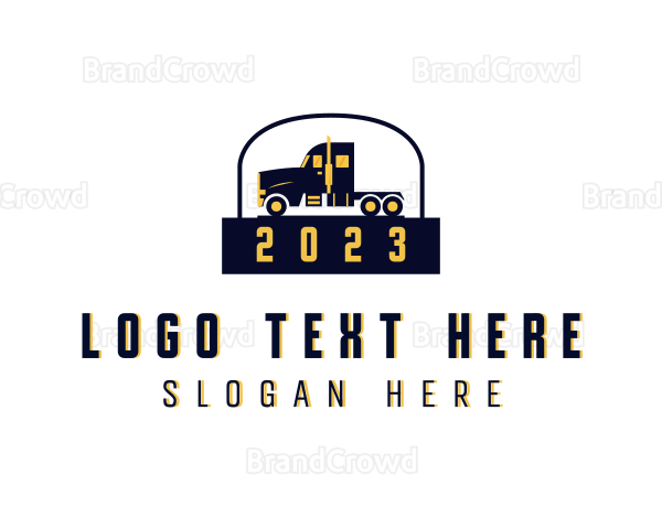 Truckload Trucker Cargo Logo