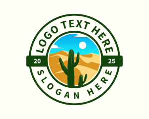 Cactus - Desert Cactus Adventure logo design