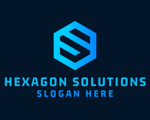 Hexagon - Techno Hexagon Letter S logo design