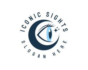 Moon Eye Sight logo design