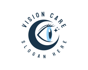 Optometrist - Moon Eye Sight logo design