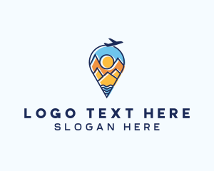 Tourist - Airplane Mountain Tour logo design