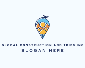 Trip - Airplane Mountain Tour logo design
