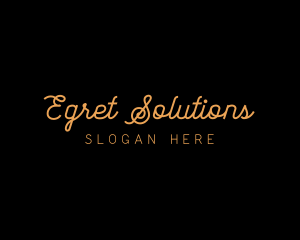 Elegant Text Font Generic logo design