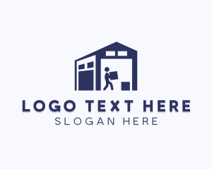 Men Store - Logistics Shipping Facility logo design