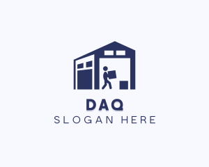 Men Store - Logistics Shipping Facility logo design