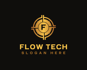 Cryptocurrency Digital Tech logo design