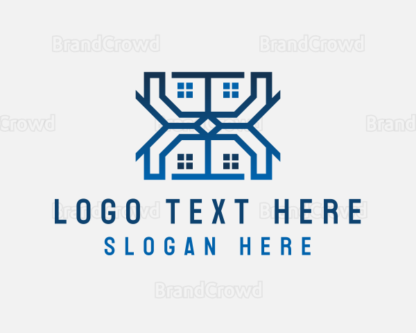 House Roofing Architect Logo