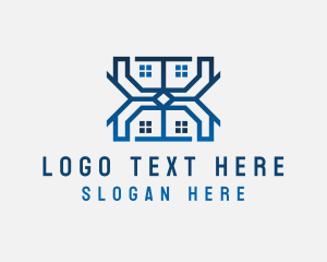 House Roofing Architect Logo