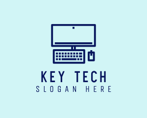 Keyboard - Minimalist Personal Computer logo design