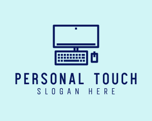 Personal - Minimalist Personal Computer logo design