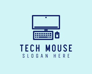 Minimalist Personal Computer  logo design