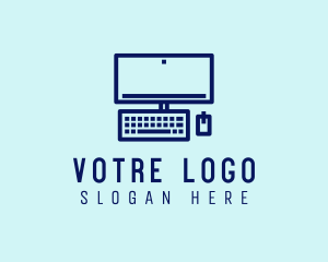 Web Developer - Minimalist Personal Computer logo design