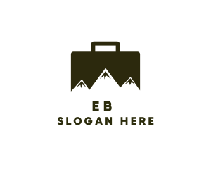 Tourism - Travel Suitcase Mountain logo design