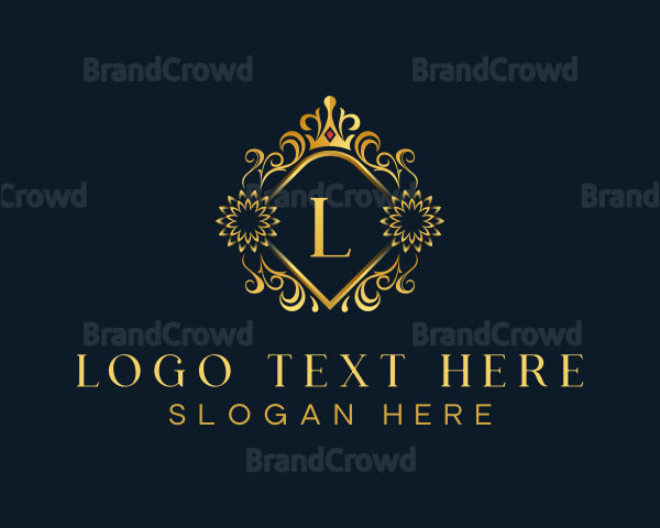 Luxury Ornament Crown Logo