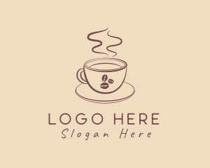 Latte - Coffee Bean Espresso logo design
