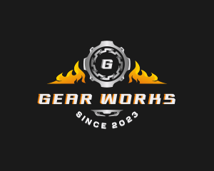 Industrial Gear Mechanic logo design