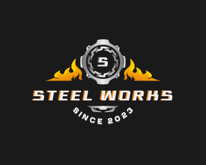 Industrial Gear Mechanic logo design