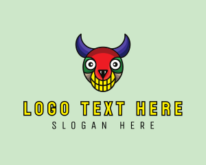 Devil - Mexican Monster Mask logo design