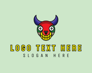 Horns - Mexican Monster Mask logo design