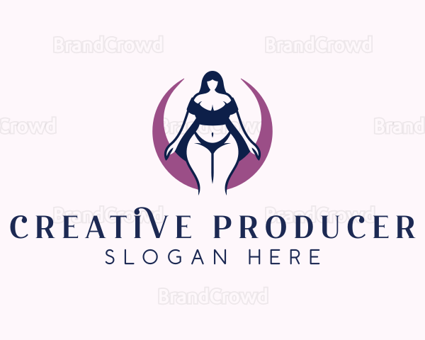 Sensual Underwear Woman Logo