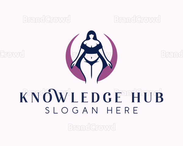 Sensual Underwear Woman Logo