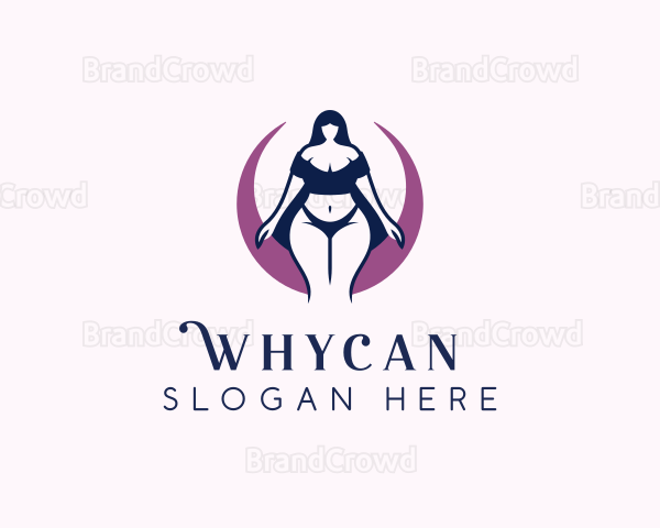 Sensual Underwear Woman Logo