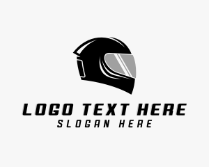 Safety Gear - Motorcycle Helmet Rider logo design
