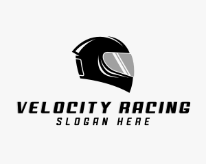 Motorsports - Motorcycle Helmet Rider logo design