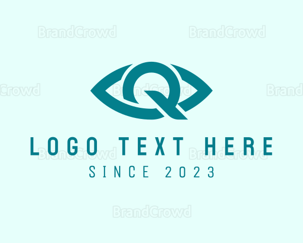 Eye Clinic Letter Q Logo