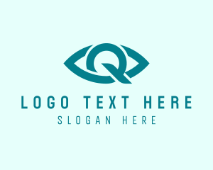 Eye Clinic Letter Q Logo