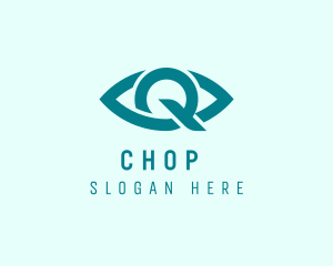 Eye Clinic Letter Q Logo