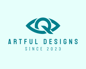 Eye Clinic Letter Q logo design