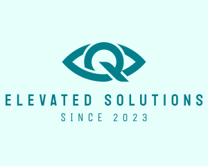 Eye Clinic Letter Q logo design